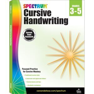 Spectrum Cursive Handwriting, Grades 3 - 5: Volume 108 -- Spectrum